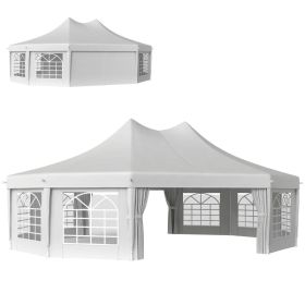 29' X 21' Canopy Party Event Tent With 2 Pull-Back Doors, White,For Multiple Packages Of Goods, Please Pay Attention To The Details, Dimensions, And W
