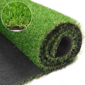 6.5ft X 15ft Artificial Turf 0.8' Mat With Drainage Holes. Fake Grass With Rubber Backing, Economical And Ideal For Indoor & Outdoor Pet Areas, Garden